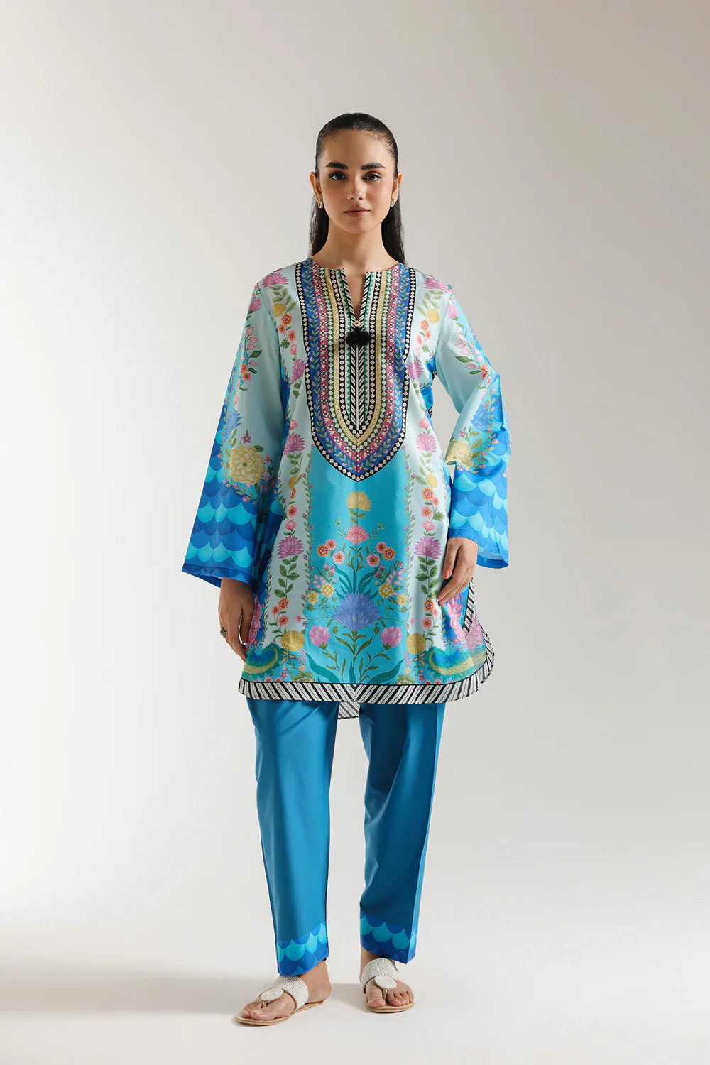 PRINTED SUIT 2 PC READY MADE | ETHNIC