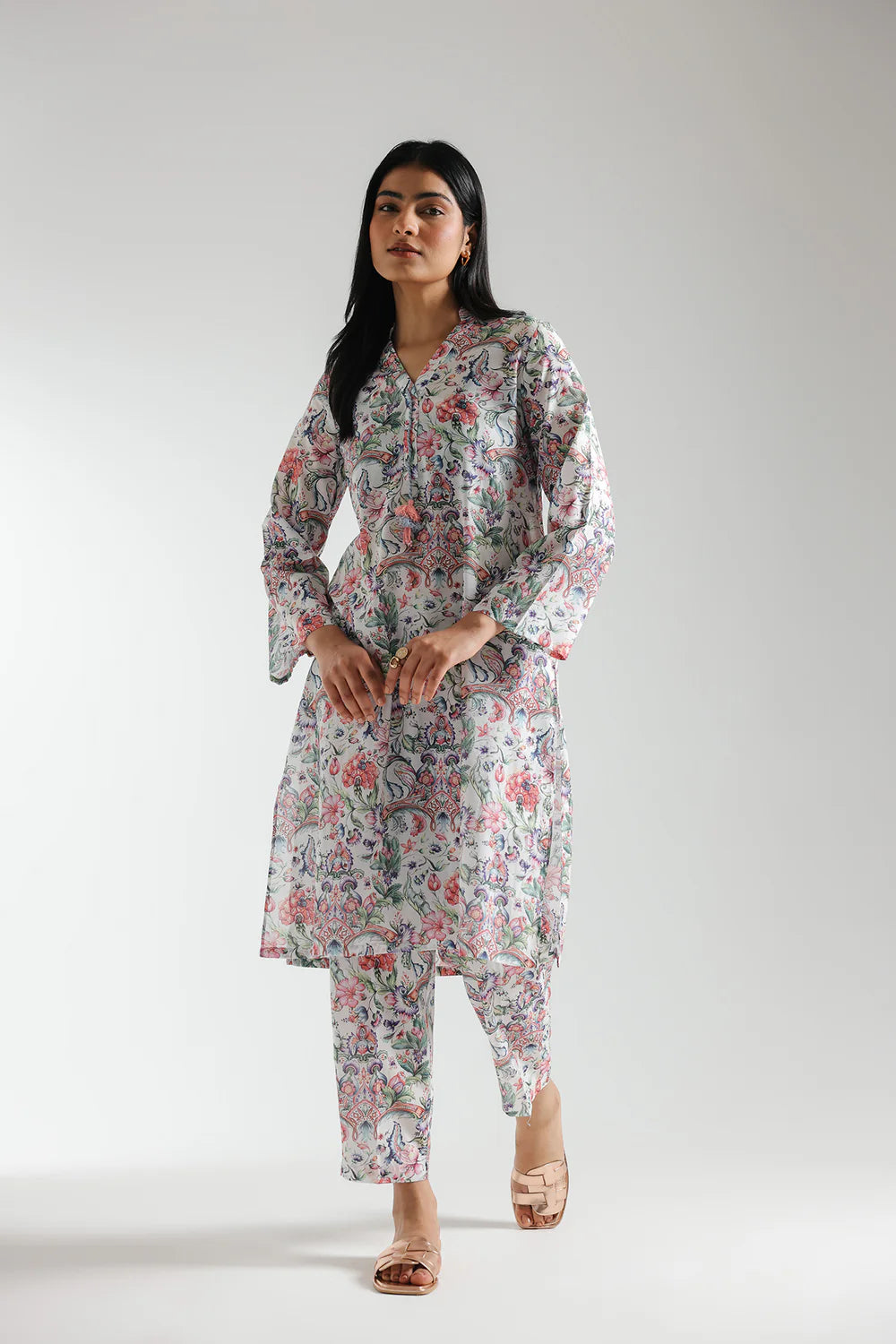 PRINTED SUIT 2 PC READY MADE | ETHNIC