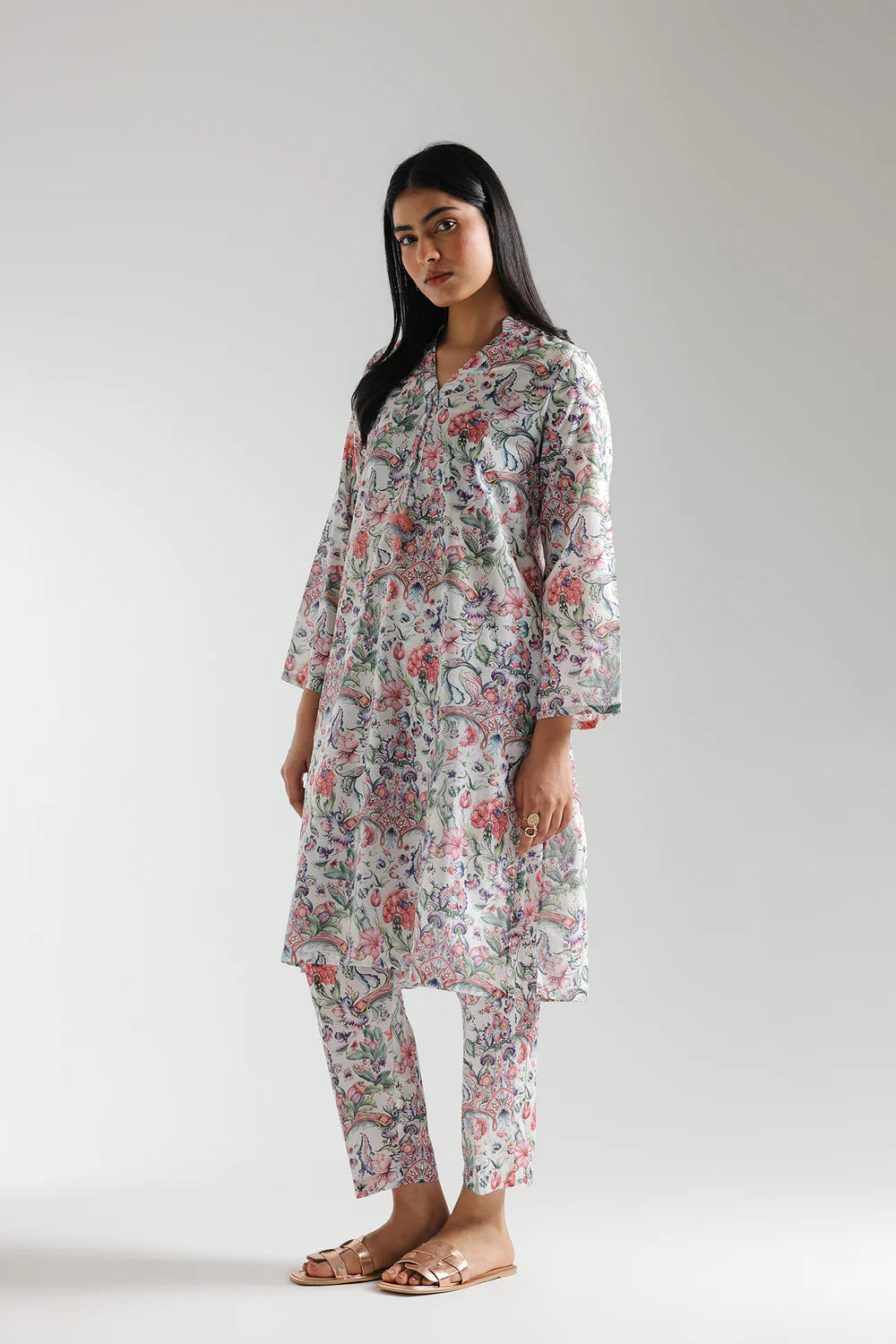 PRINTED SUIT 2 PC READY MADE | ETHNIC