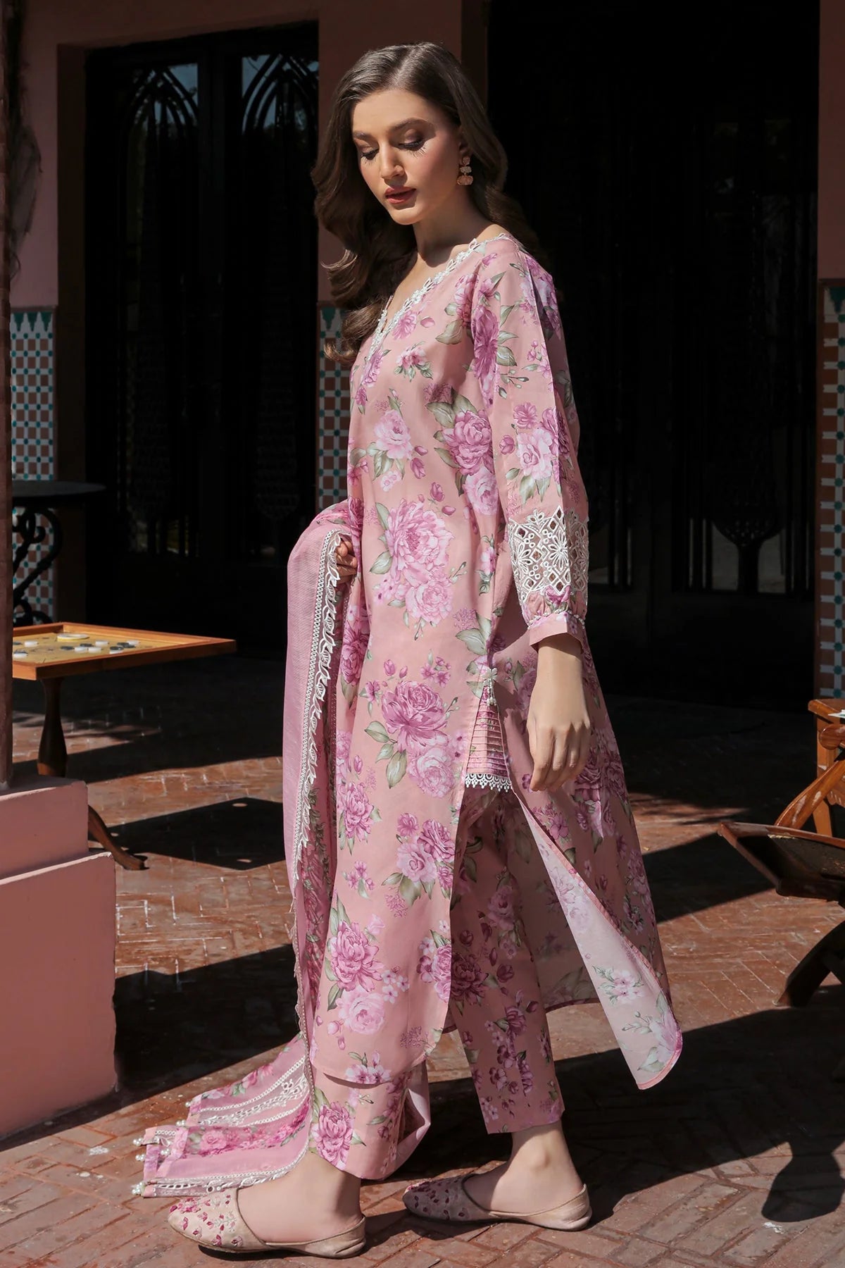 EMBROIDERED LAWN UF-315 | 3 PC UNSTITCHED SUIT | BAROQUE