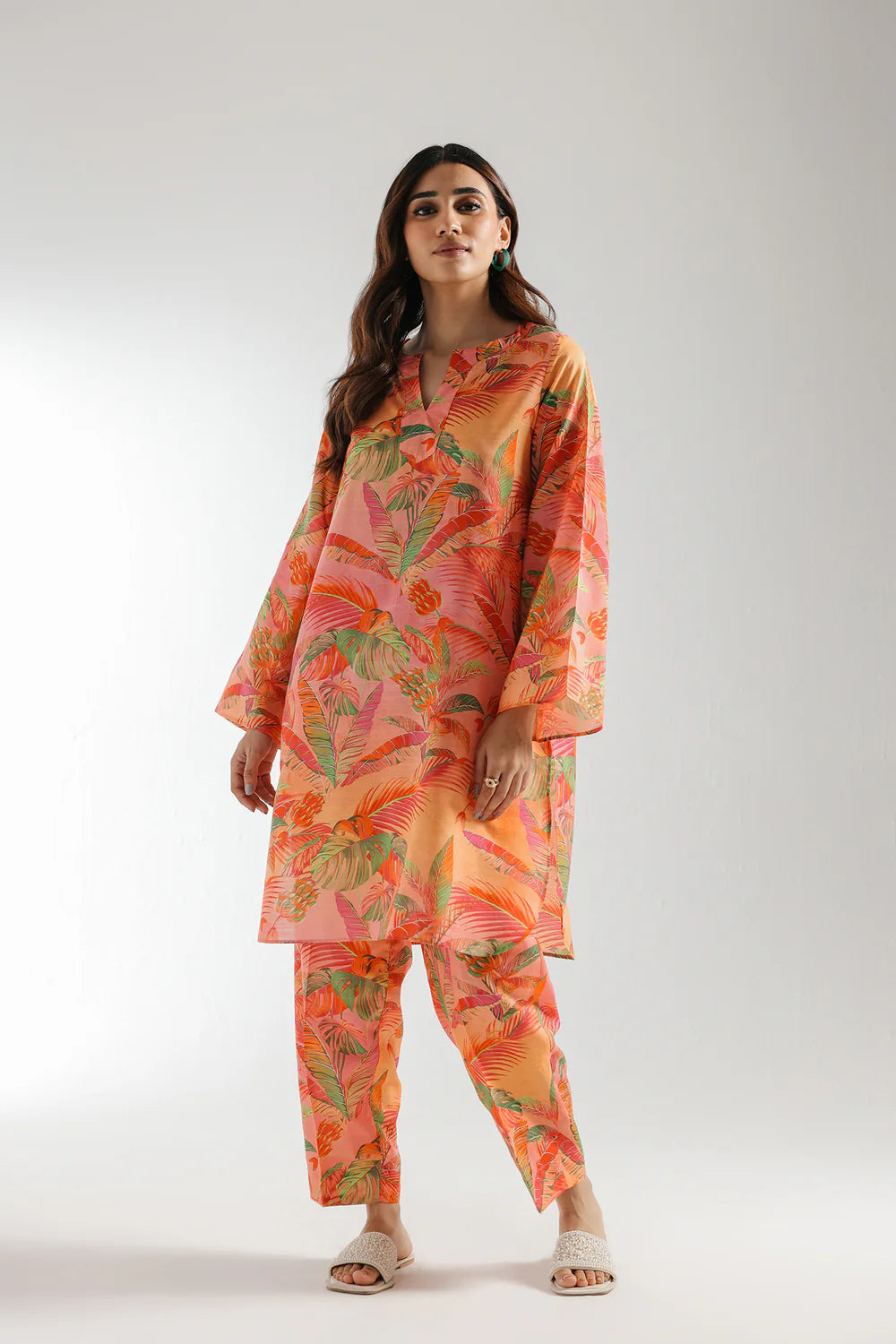 PRINTED SUIT 2 PC READY MADE | ETHNIC