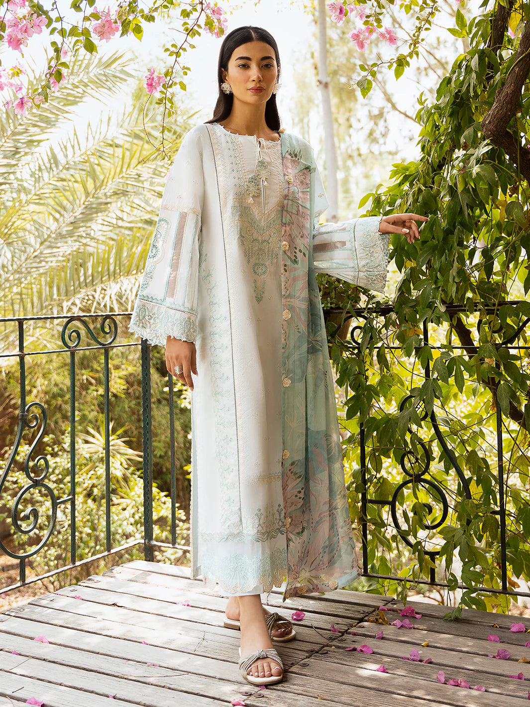 FALAK 3Pc UNSTITCHED SUIT - IZEL