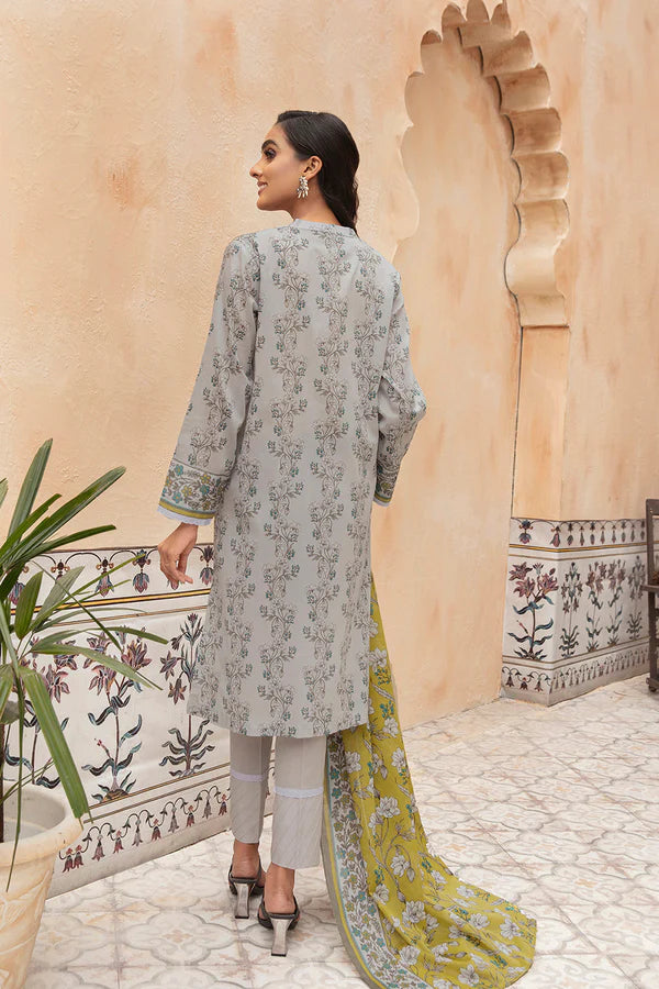 3 PIECE UNSTITCHED PRINTED SUIT - 42201275-R | NISHAT