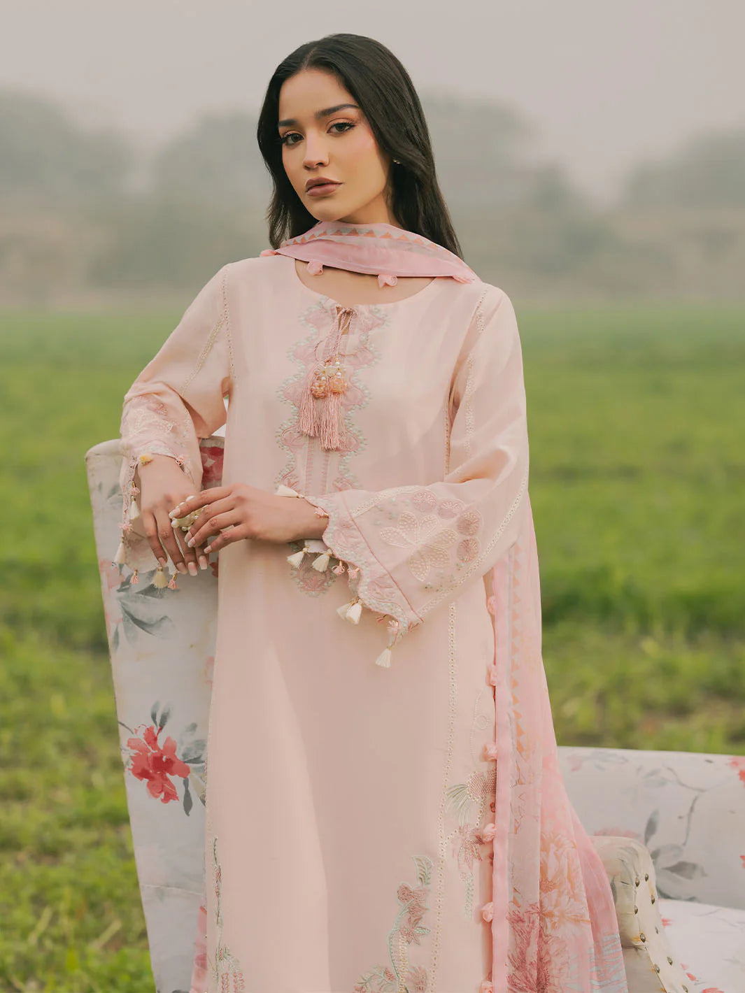 PARIZAH 3Pc UNSTITCHED SUIT - IZEL