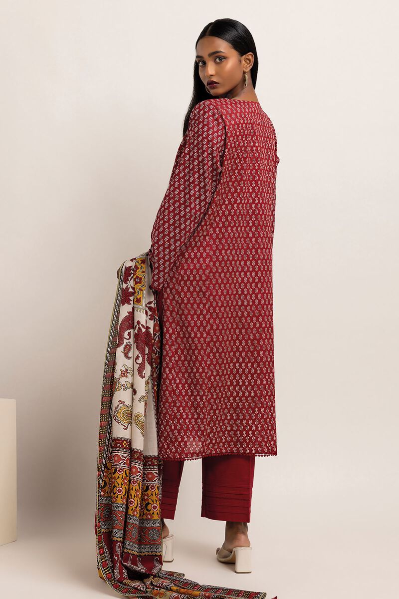 EMBROIDERED LAWN 3-Pc SUIT UNSTITCHED - KHAADI