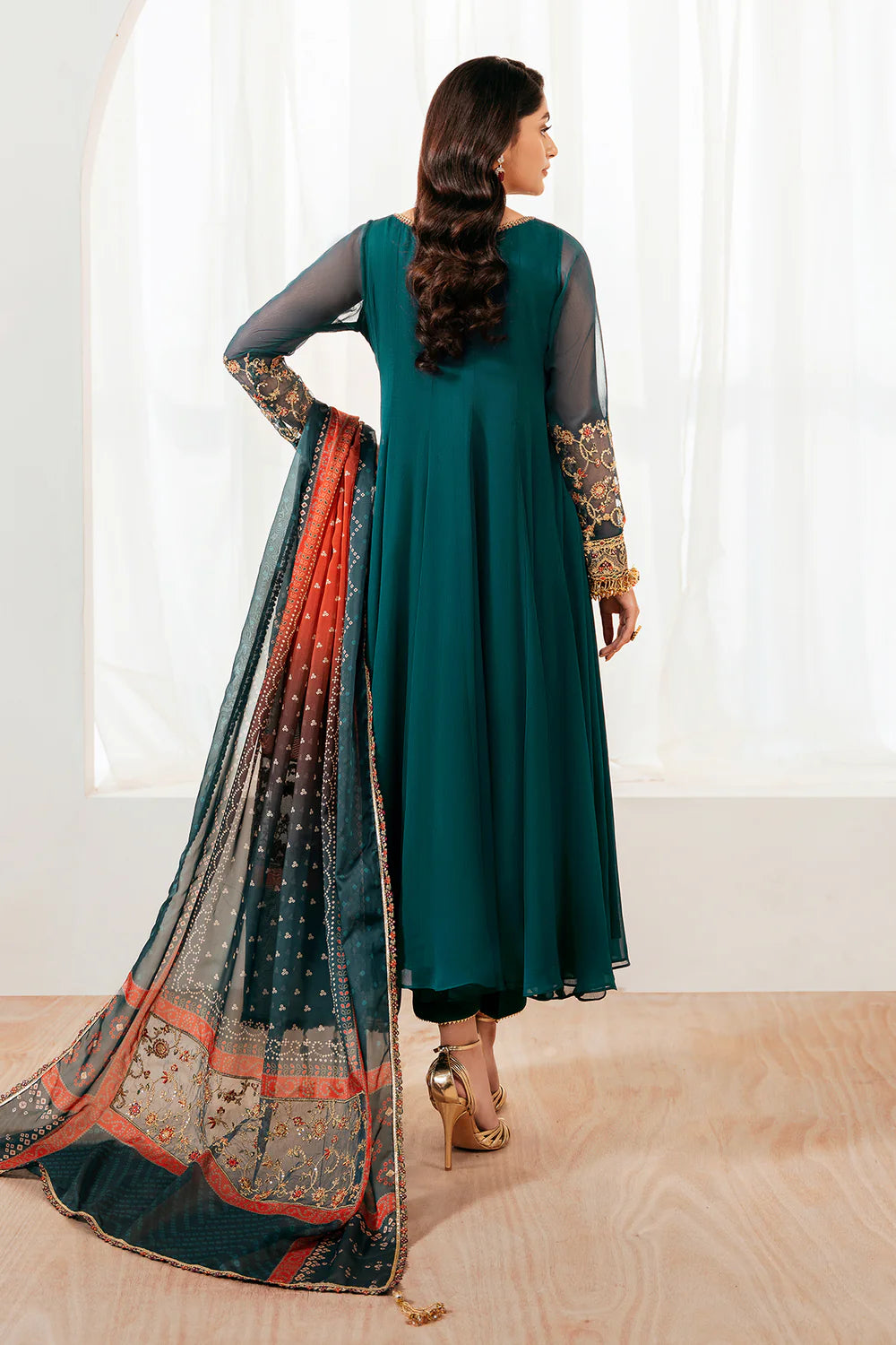 EMBROIDERED CHIFFON PR-1057 3Pc READY MADE SUIT | BAROQUE
