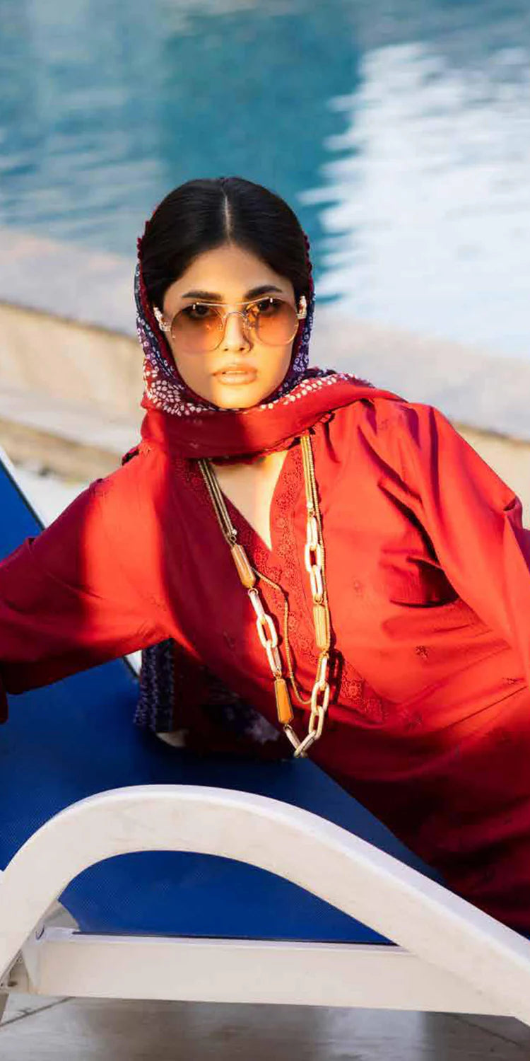 TZB-446 - UNSTITCHED - NUREH TEHZEEB CHICKENKARI LAWN COLLECTION 2025