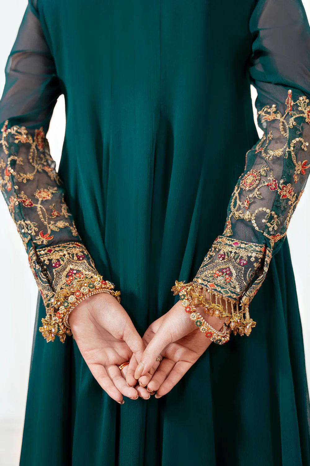 EMBROIDERED CHIFFON PR-1057 3Pc READY MADE SUIT | BAROQUE