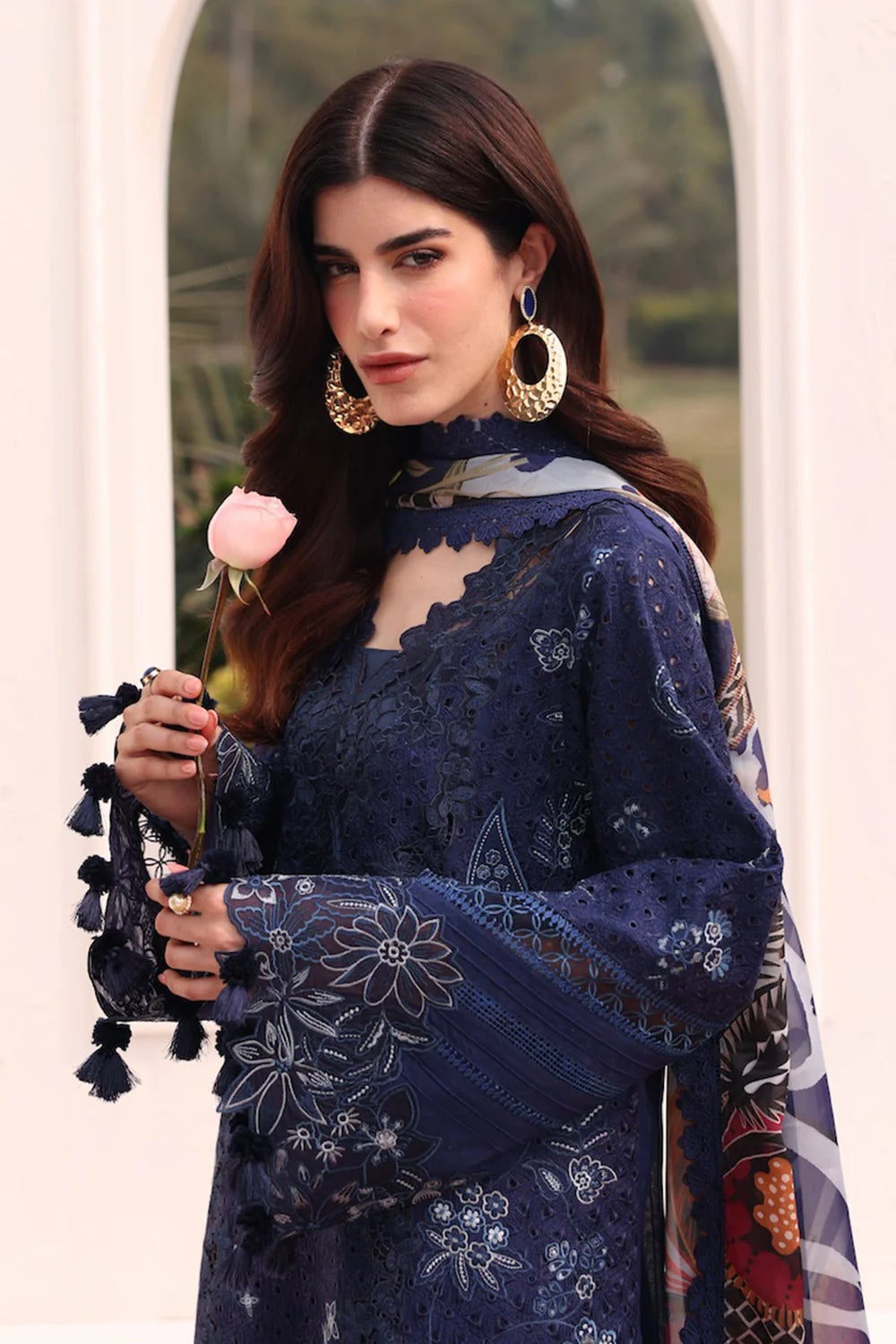 EMBROIDERED LAWN EL-D07 UNSTITCHED 3Pc - BAROQUE