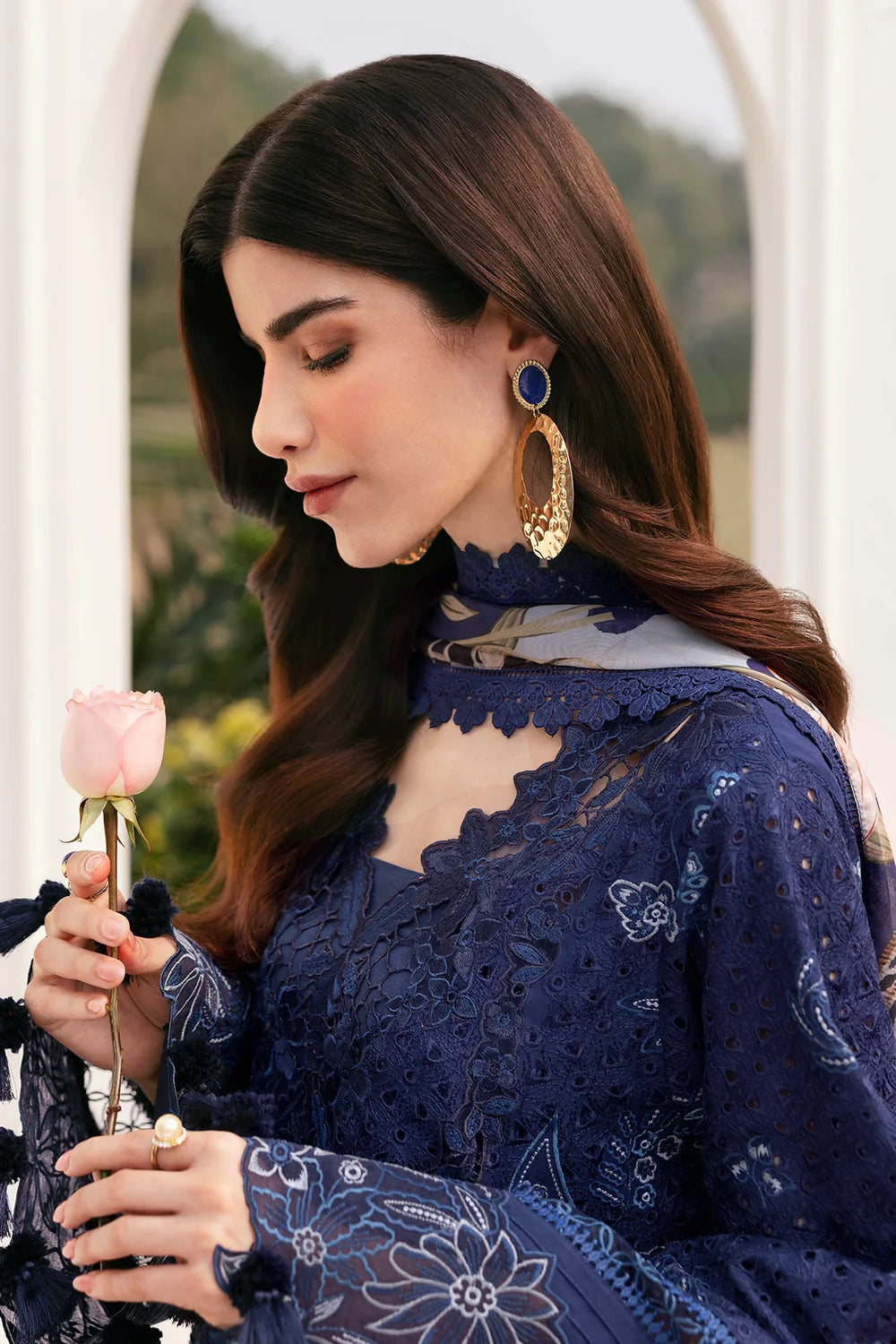 EMBROIDERED LAWN EL-D07 UNSTITCHED 3Pc - BAROQUE