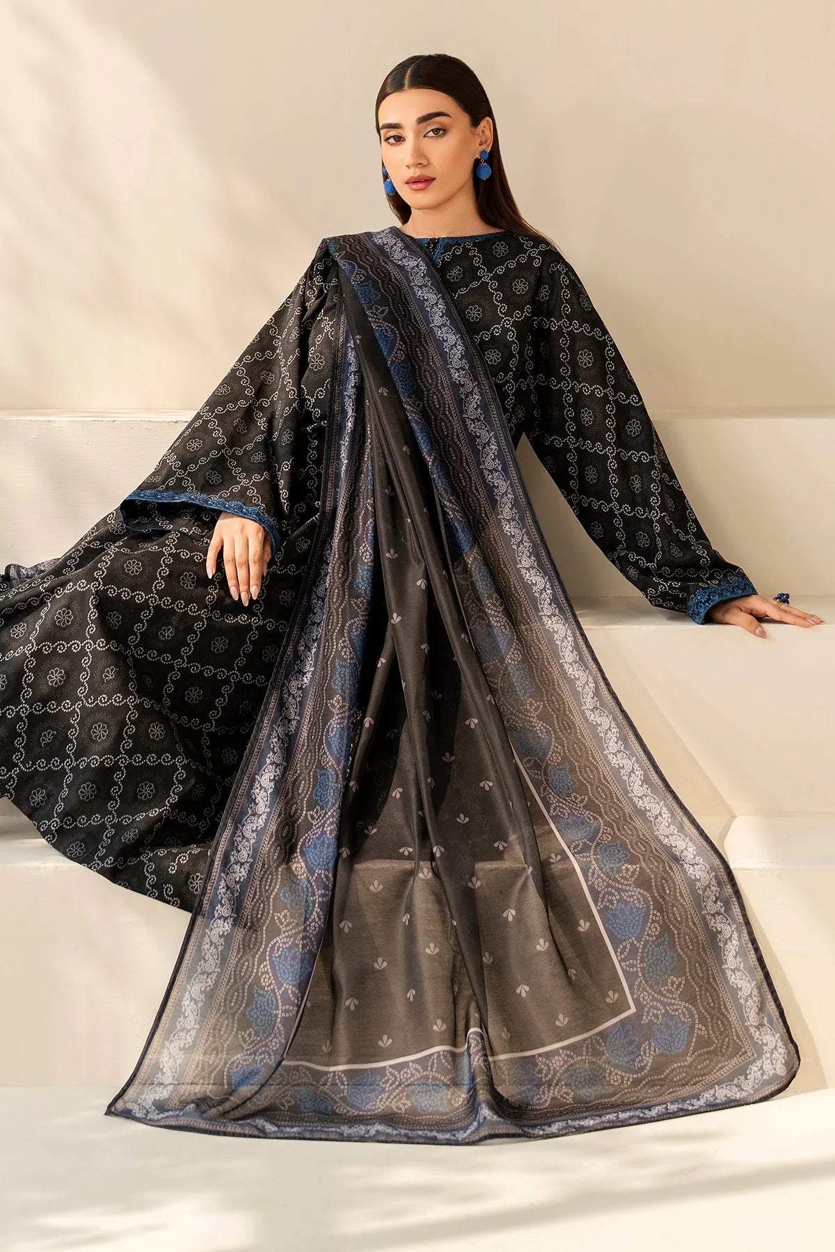 DIGITAL PRINTED LAWN UF-4209 | 3 PC UNSTITCHED SUIT | BAROQUE