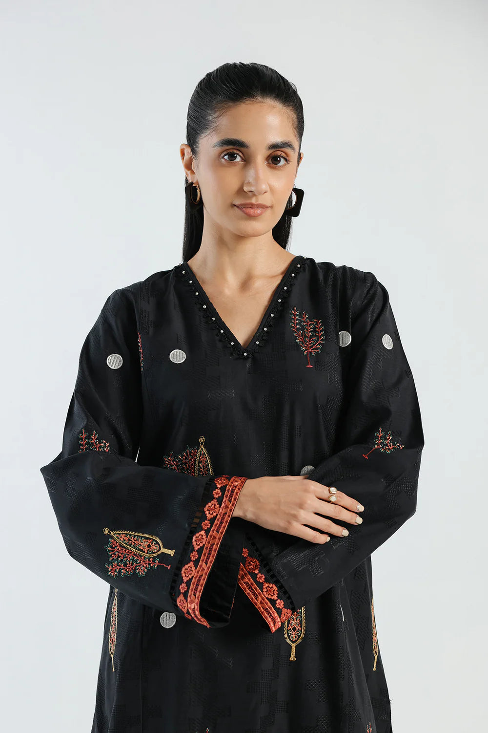 EMBROIDERED SUIT 2Pc READY MADE SUIT | ETHNC