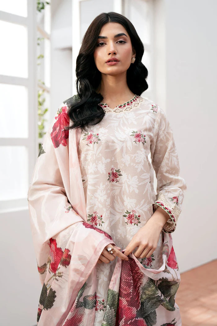 EMBROIDERED LAWN UF-535 | 3 PC UNSTITCHED SUIT | BAROQUE