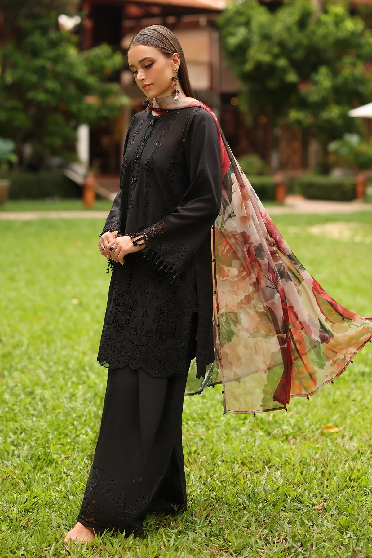 EMBROIDERED LAWN UF-4198 | 3 PC UNSTITCHED | BAROQUE