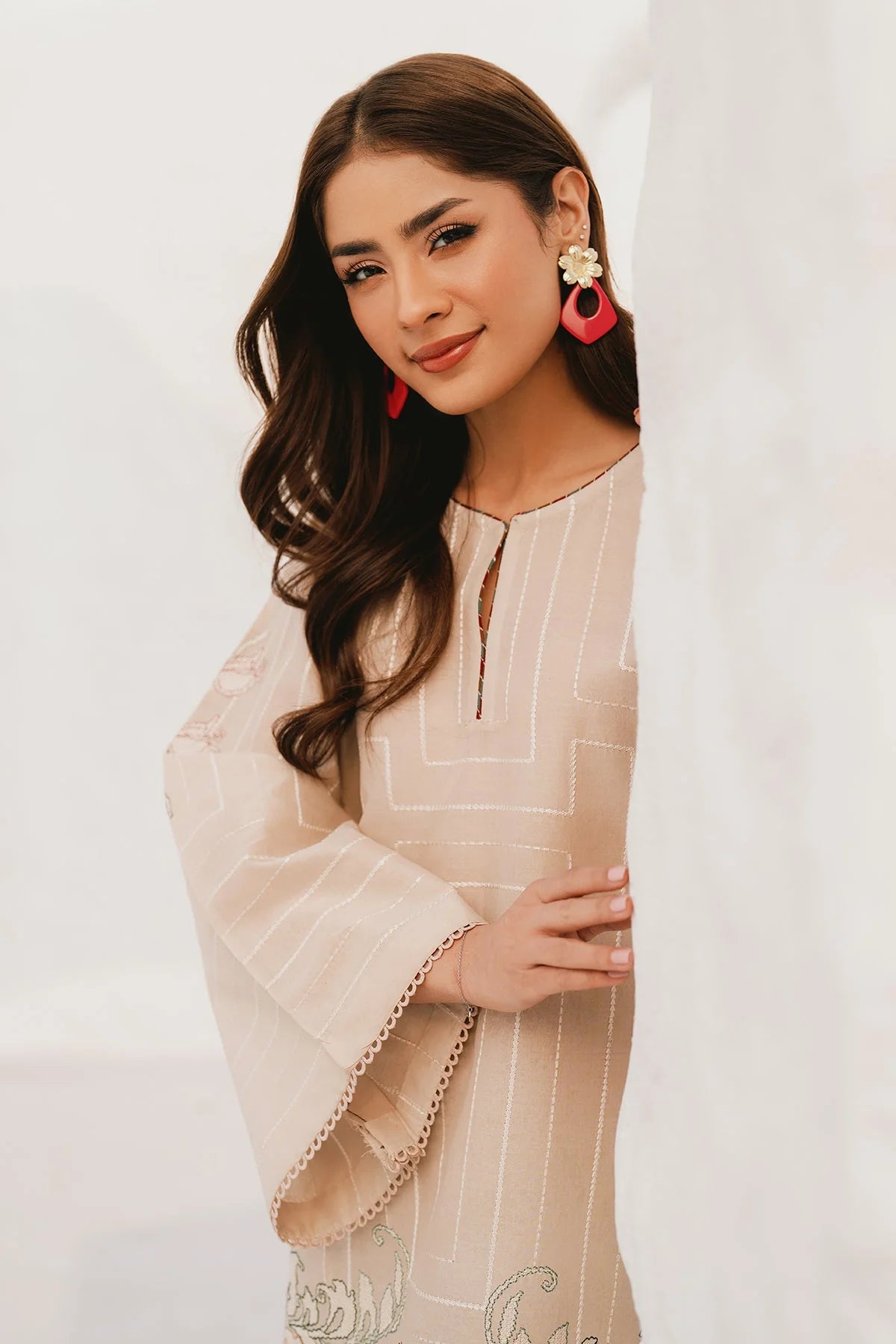 EMBROIDERED LAWN PR-1073 | 2 PC STITCHED | BAROQUE
