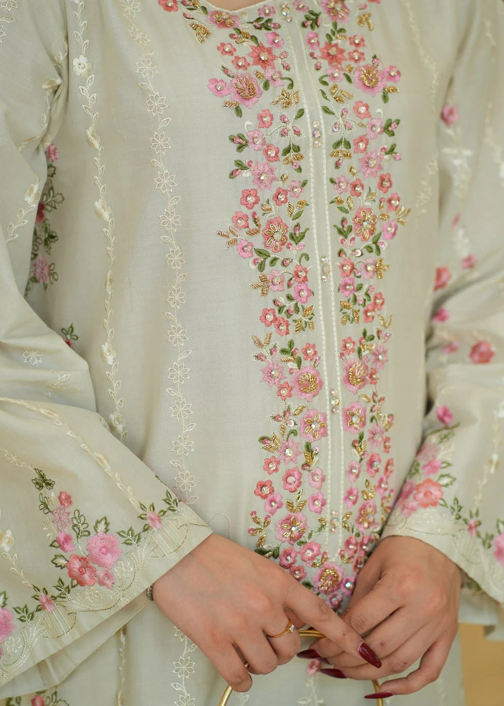 2 PC STITCHED EMBROIDERED SUIT | SAHIBAS BY MIRZA