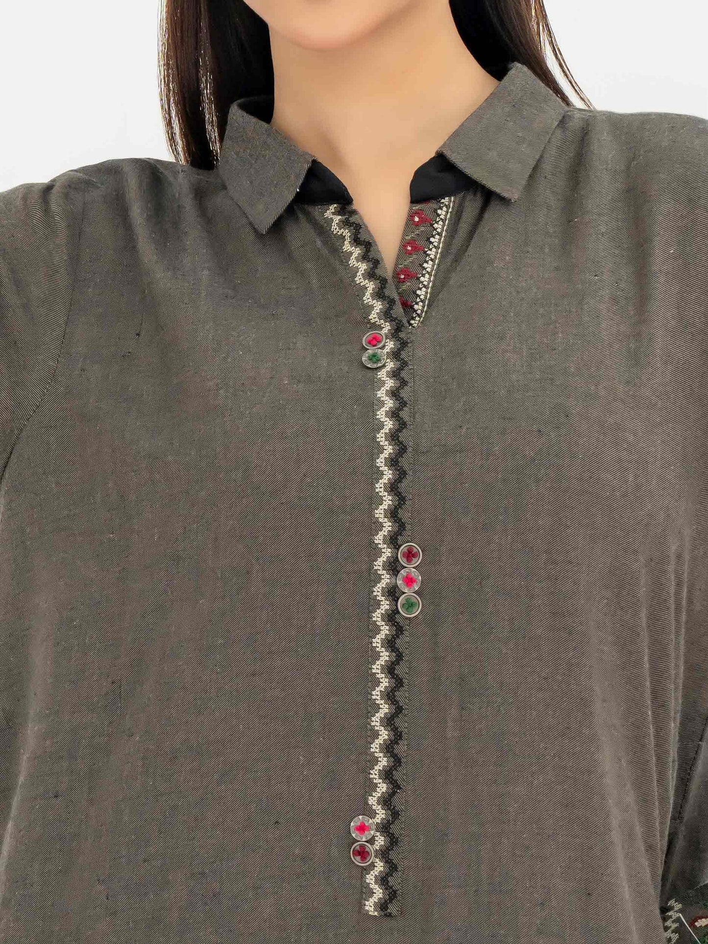 YARN DYED SUIT-EMBROIDERED (PRET) | LIMELIGHT