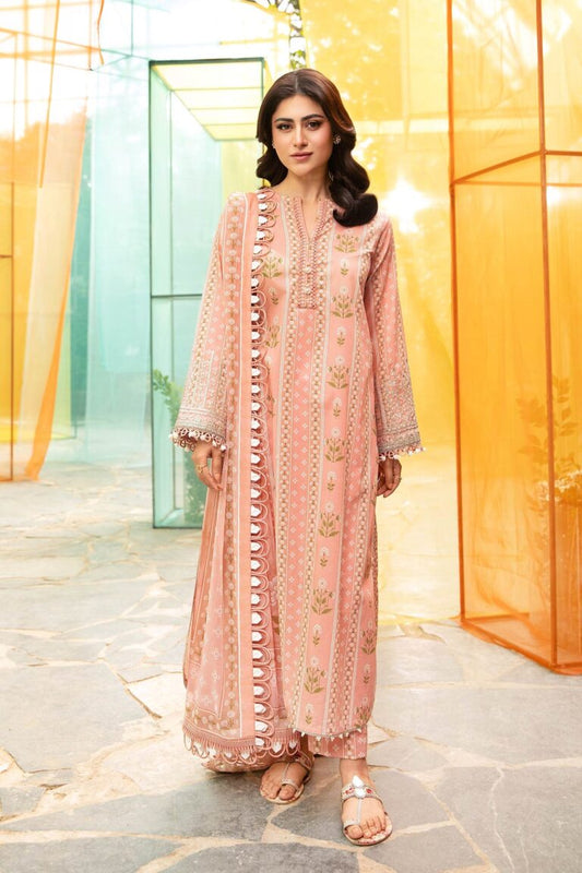 MARIA B UNSTITCHED LAWN COLLECTION 2025 | MB-CUS25-711B