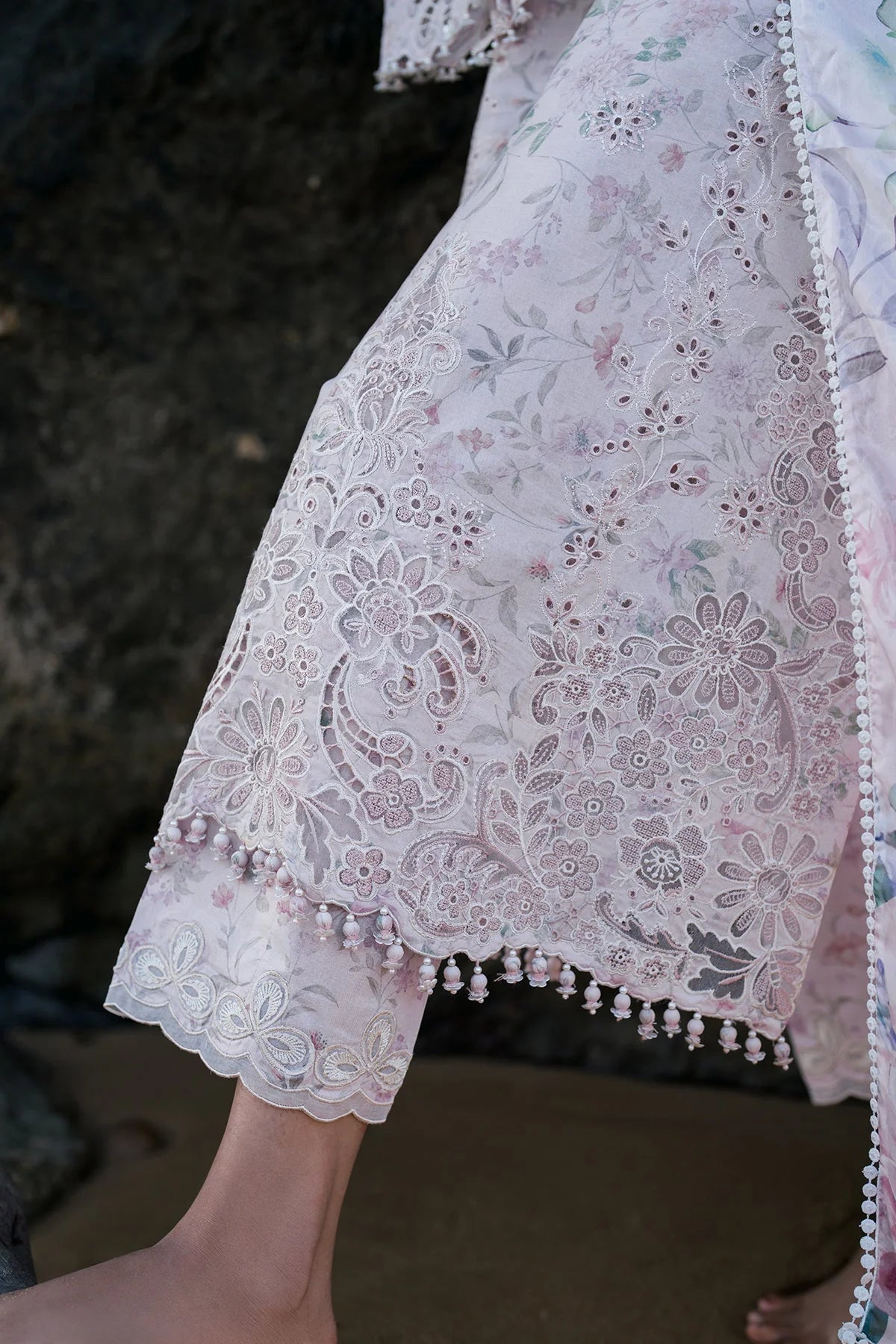 EMBROIDERED PRINTED LAWN UF-4130 | 3 PC UNSTITCHED | BAROQUE