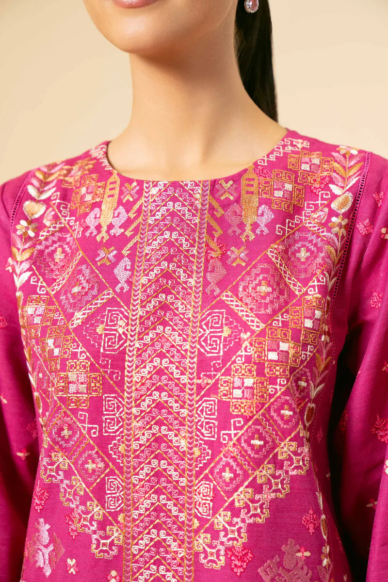 PRINTED EMBROIDERED SUIT 42404932 | 3 PC UNSTITCHED SUIT