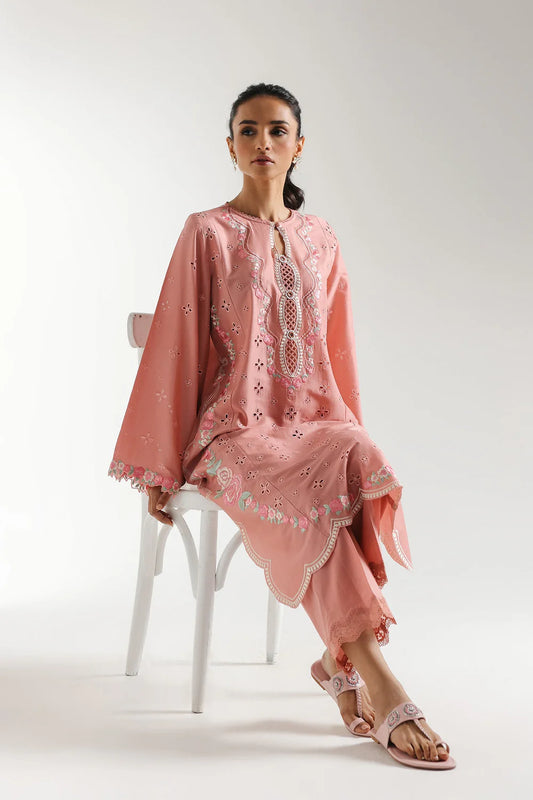 EMBROIDERED SUIT 2 PC READY MADE | ETHNIC