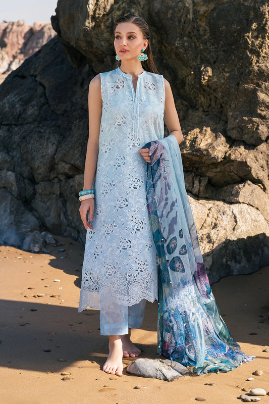 EMBROIDERED PRINTED LAWN UF-4109 3Pc SUIT UNSTITCHED | BAROQUE