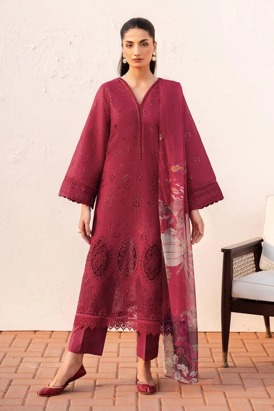 EMBROIDERED PRINTED LAWN UF-4144 UNSTITCHED 2PC - BAROQUE
