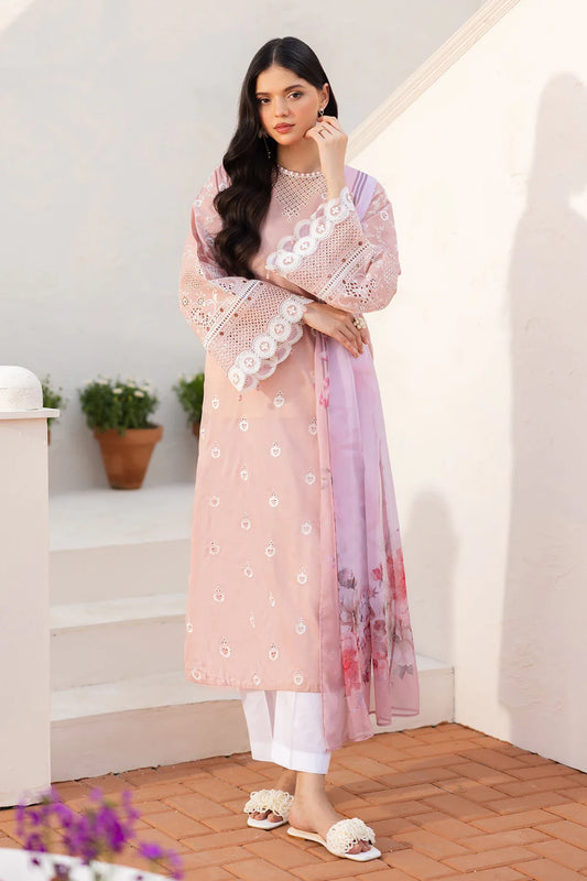 EMBROIDERED PRINTED LAWN UF-4145 UNSTITCHED 3PC - BAROQUE