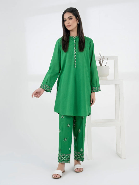 2 PIECE SUIT-EMBROIDERED JACQUARD READY MADE | LIMELIGHT
