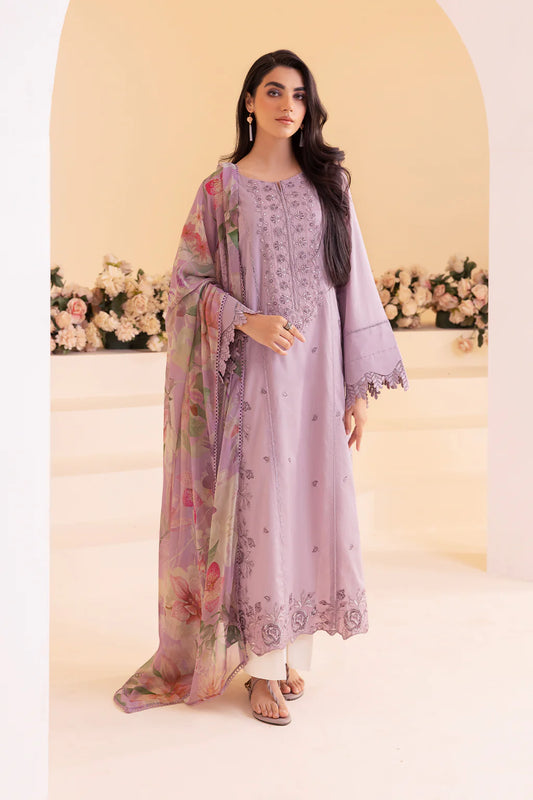 UE-254 EMBROIDERED LAWN 3Pc UNSTITCHED - IZNIK