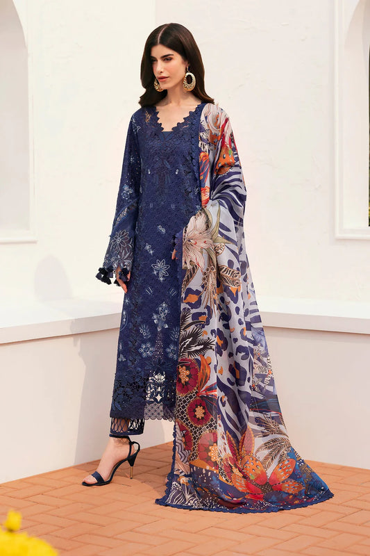 EMBROIDERED LAWN EL-D07 UNSTITCHED 3Pc - BAROQUE