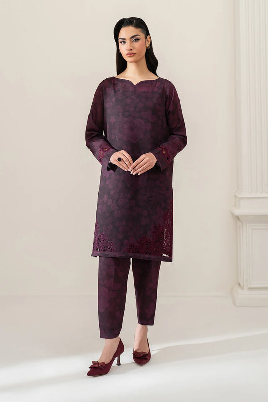 EMBROIDERED PRINTED GEORGETTE PR-1094 | 2 PC STITCHED SUIT | BAROQUE