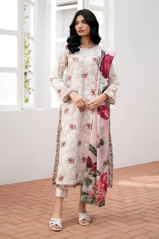 EMBROIDERED LAWN UF-535 | 3 PC UNSTITCHED SUIT | BAROQUE