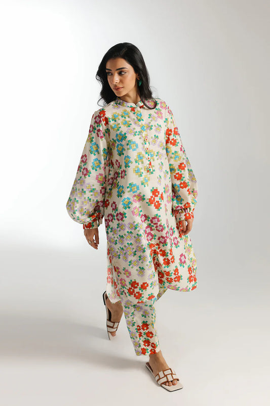 PRINTED SUIT 2 PC READY MADE | ETHNIC