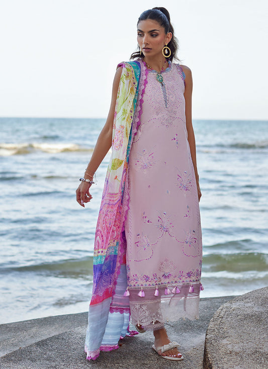 IZUMI PINK 3Pc UNSTITCHED SUIT | FARAH TALIB AZIZ