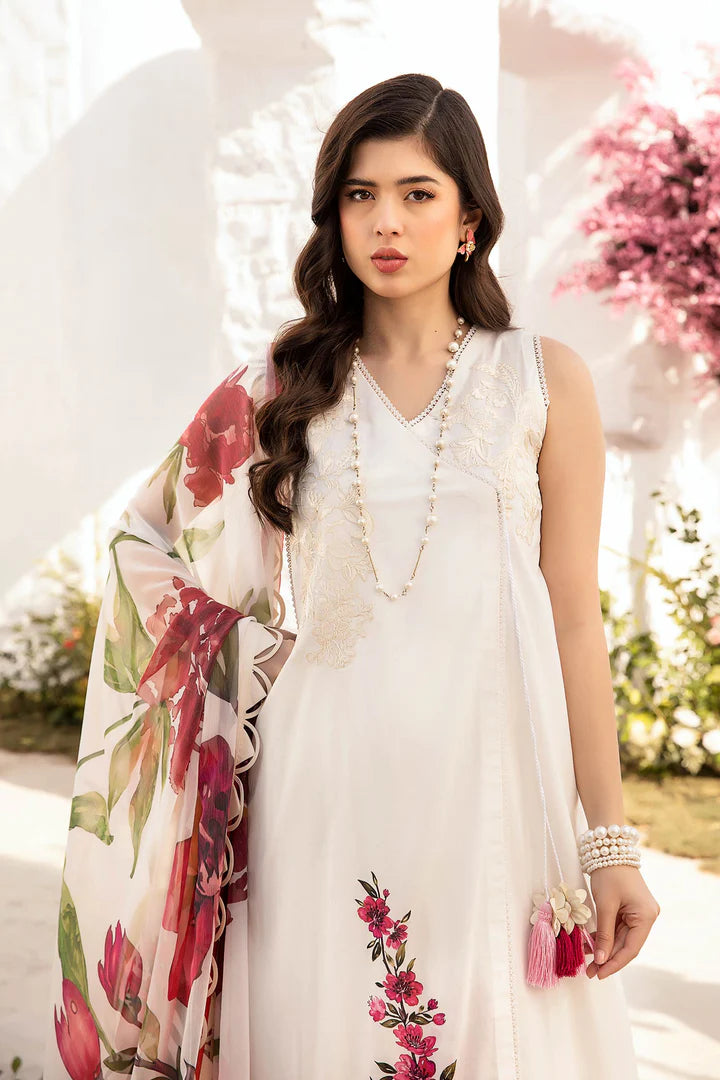 3 PC UNSTITCHED EMBROIDERED LAWN SUIT