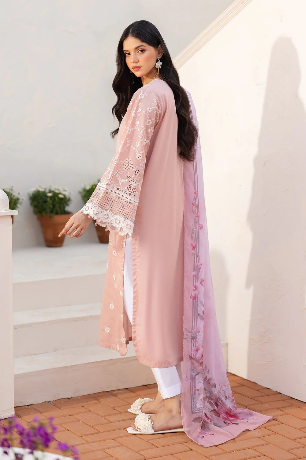 EMBROIDERED PRINTED LAWN UF-4145 UNSTITCHED 3PC - BAROQUE