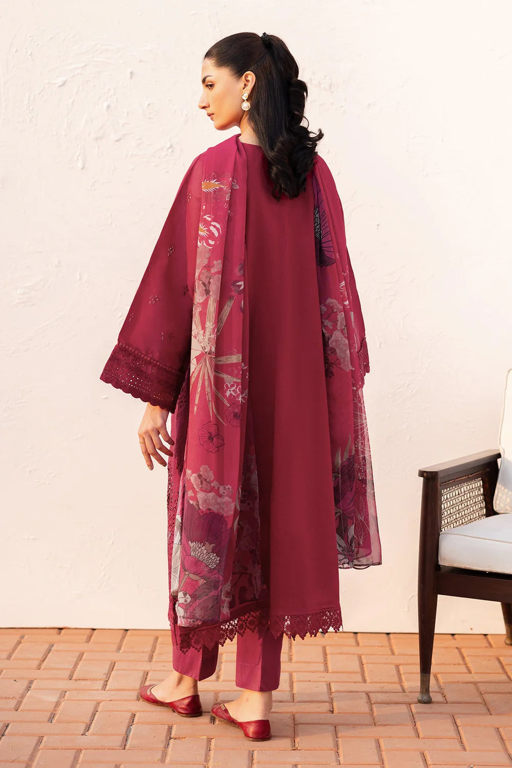EMBROIDERED PRINTED LAWN UF-4144 UNSTITCHED 2PC - BAROQUE