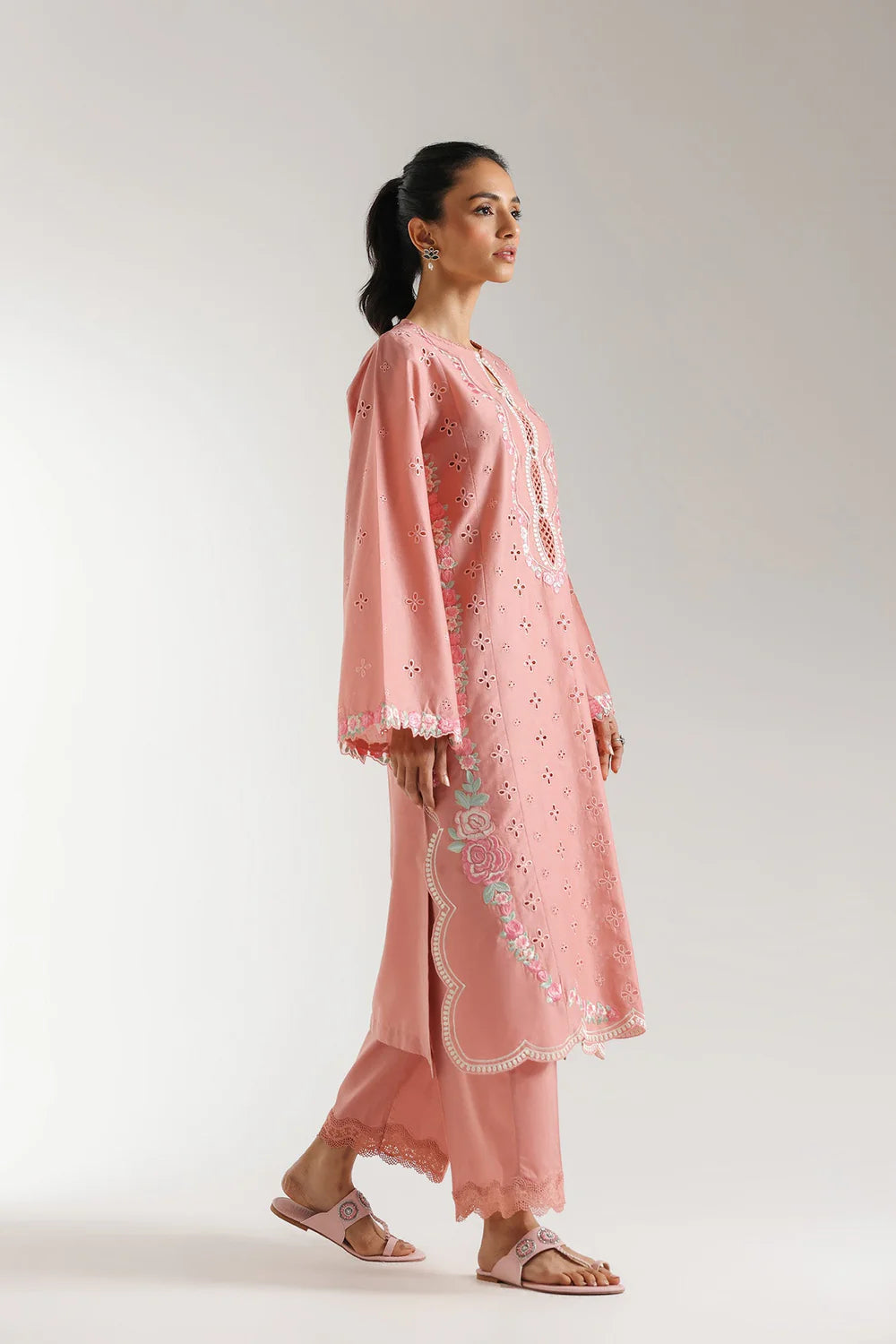 EMBROIDERED SUIT 2 PC READY MADE | ETHNIC