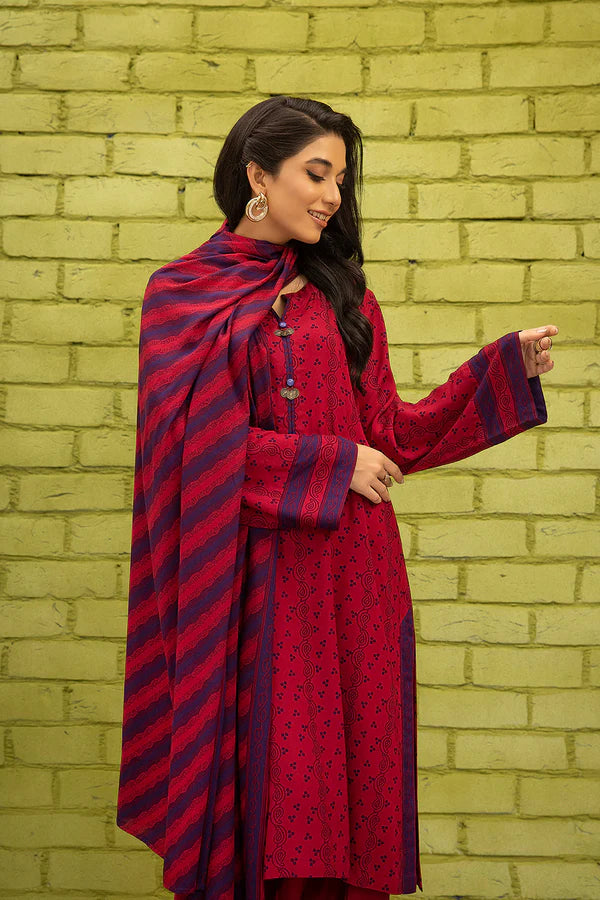 3 PIECE UNSTITCHED PRINTED SUIT - 42206517-R | NISHAT