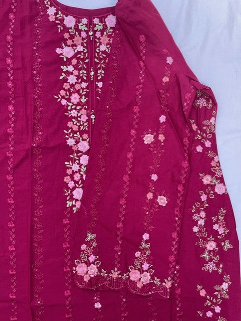 3 PC STITCHED EMBROIDERED SUIT | SAHIBA BY MIRZA