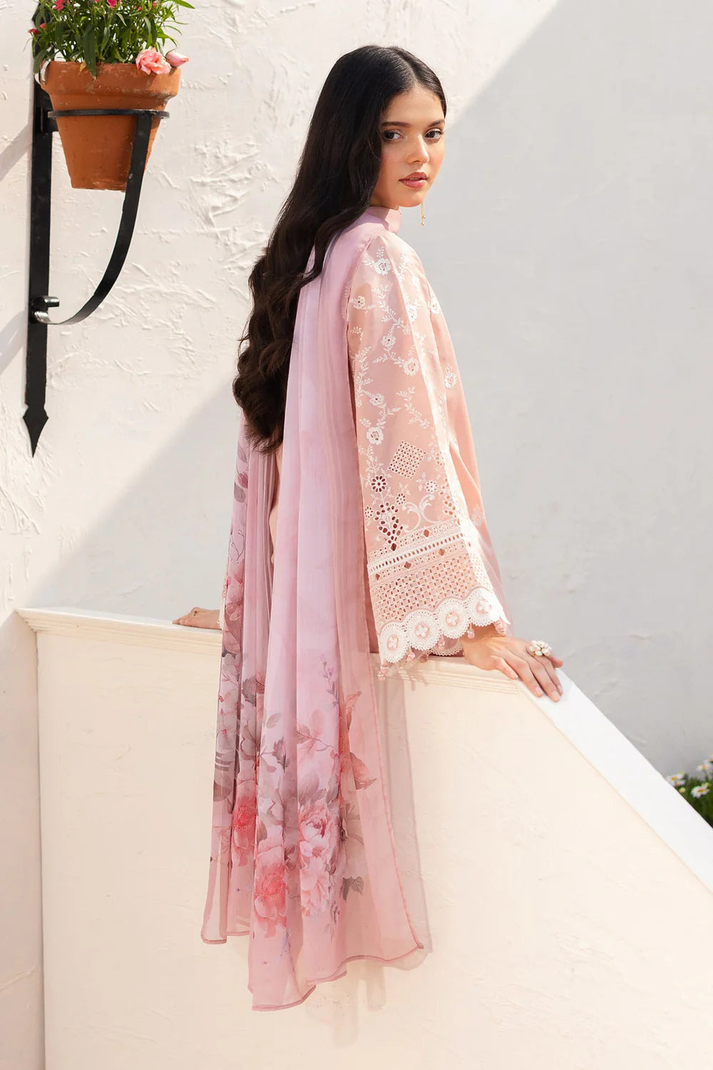 EMBROIDERED PRINTED LAWN UF-4145 UNSTITCHED 3PC - BAROQUE