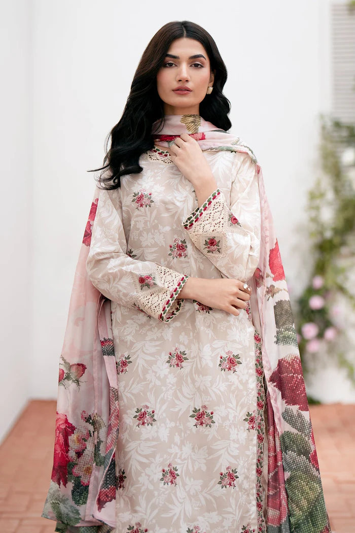 EMBROIDERED LAWN UF-535 | 3 PC UNSTITCHED SUIT | BAROQUE