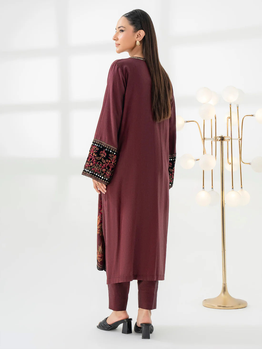 EMBROIDERED PRET SUIT | 2 PC STITCHED | LIMELIGHT