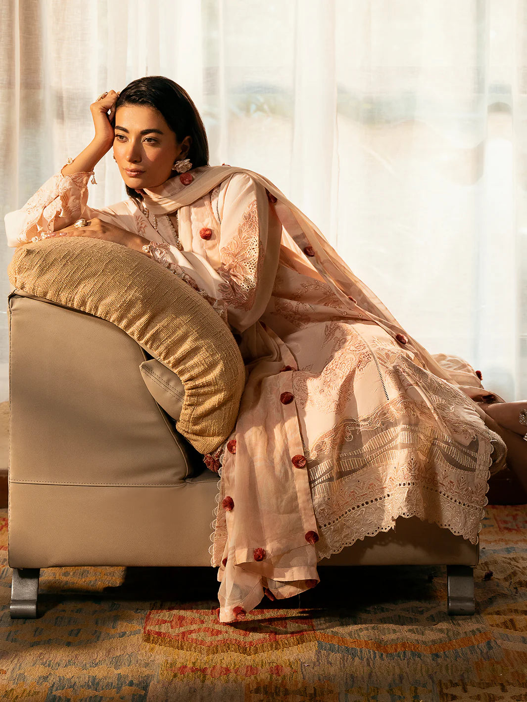 AARZOO 3Pc UNSTITCHED SUIT - IZEL