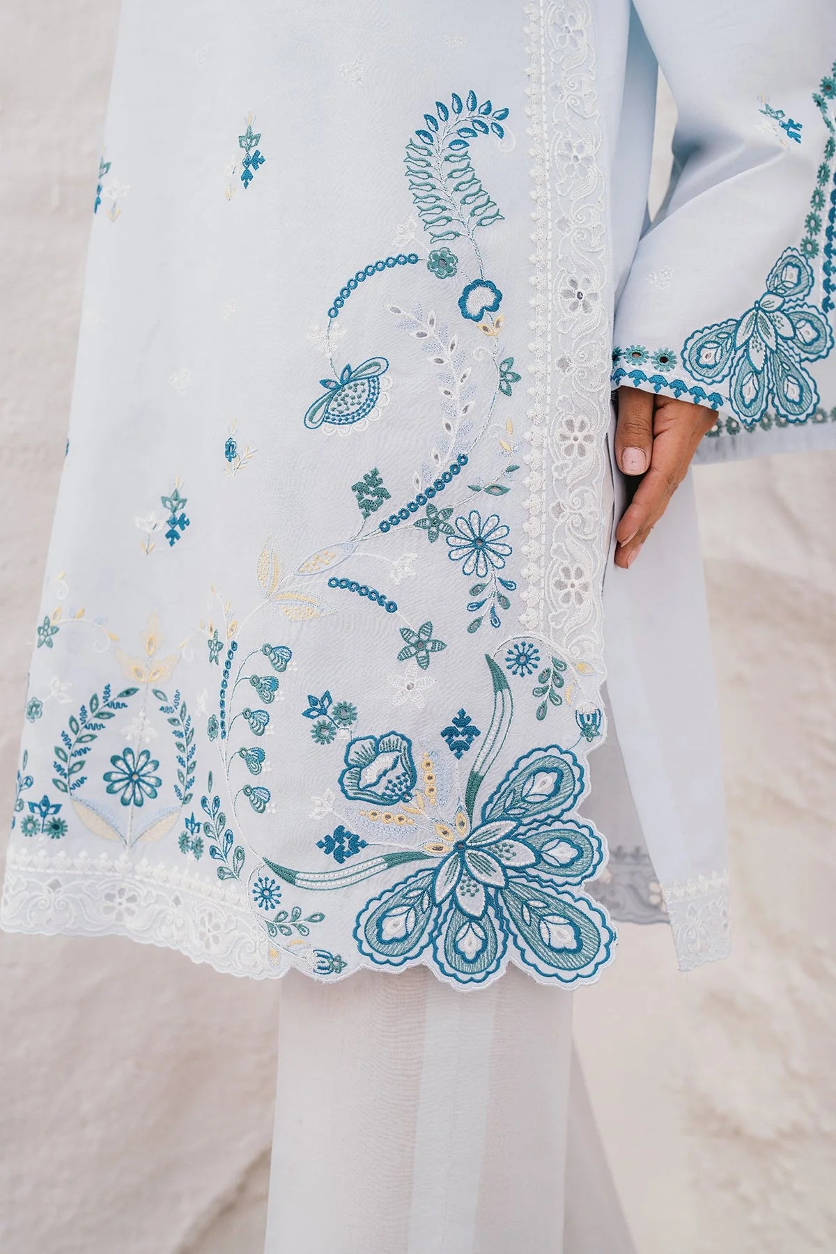 EMBROIDERED LAWN PR-1082 | 2 PC STITCHED | BAROQUE