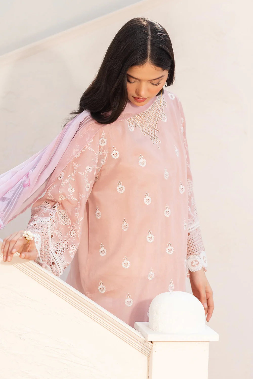 EMBROIDERED PRINTED LAWN UF-4145 UNSTITCHED 3PC - BAROQUE