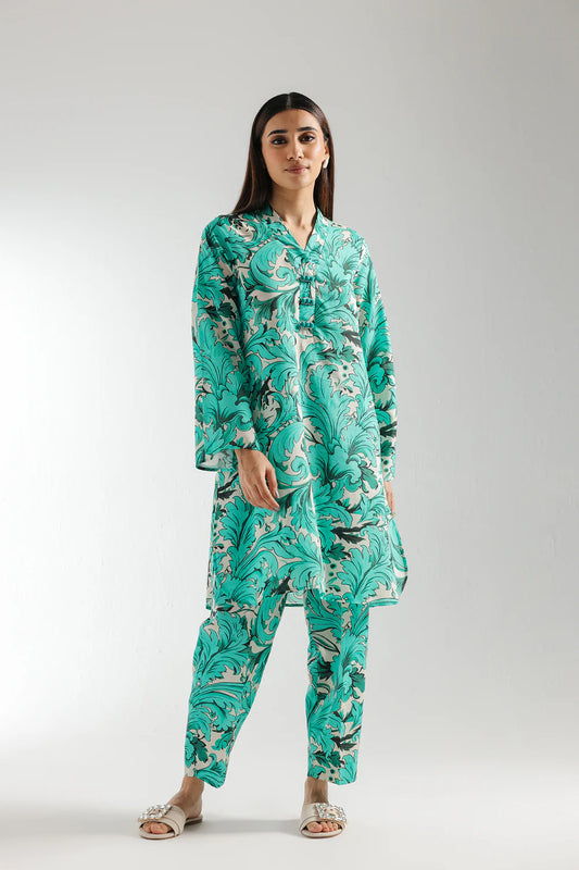PRINTED SUIT 2 PC READY MADE | ETHNIC