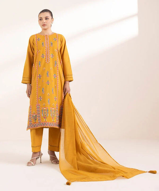 EMBROIDERED MULTI NEPS SUIT | 3 PC READY MADE | SAPPHIRE