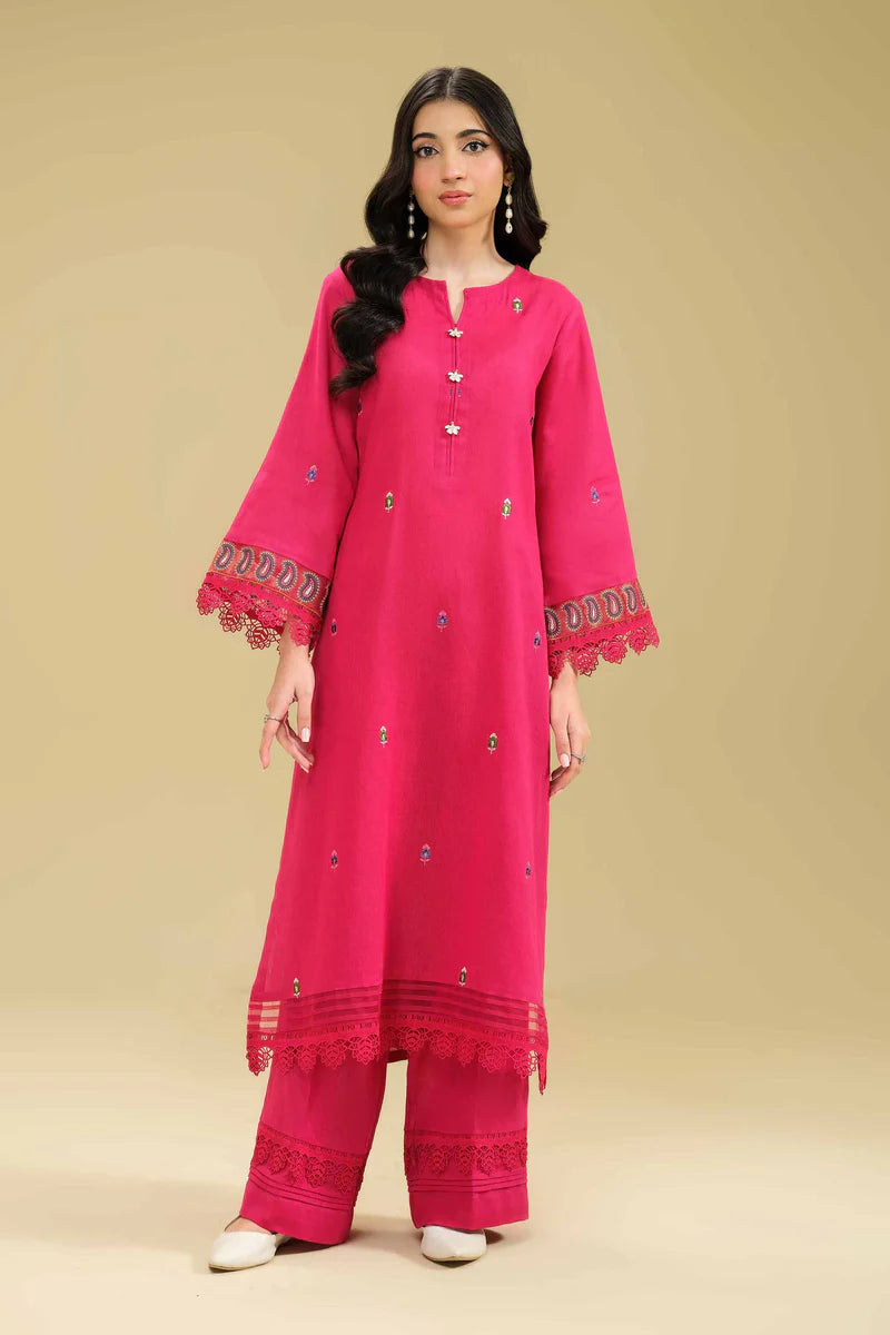 DYED EMBROIDERED SUIT 42404418 | 2 PC UNSTITCHED | NISHAT